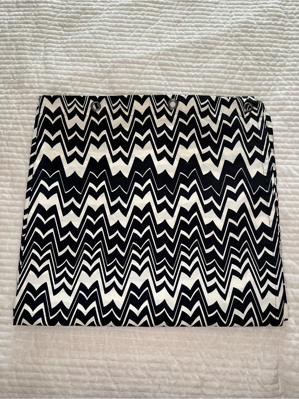 Missoni Black and White Zigzag Mini Shower Curtain